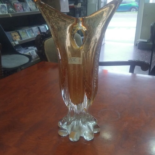 Decorative blown glass vase used