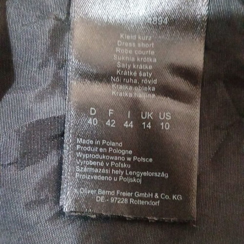 S.Oliver dress used, size L, multicolor