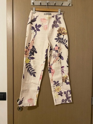 Asos design cotton pants like new, colorful high-waisted with zipper