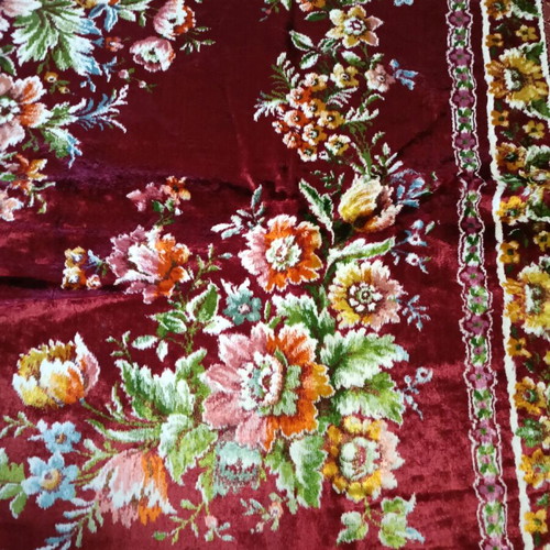 Velvet vintage blanket like new 160 x 200