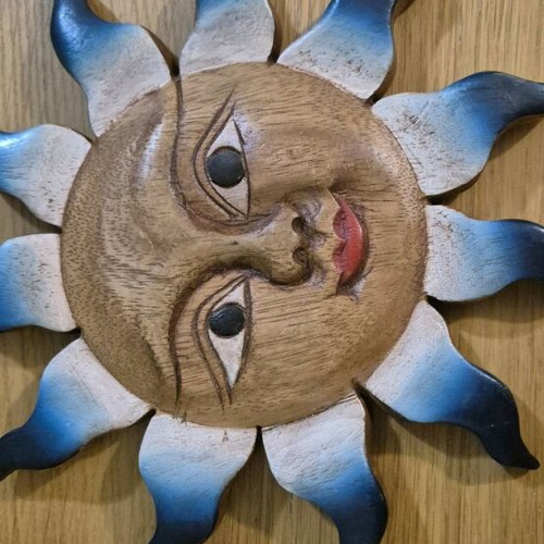 Wood Carved Plaques new, set of 2 pieces
