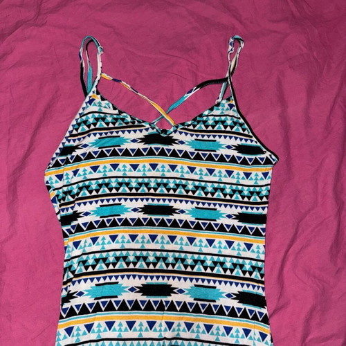 Maxi dress elastic with patterns Pull & Bear, like new condition