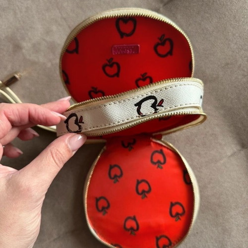 DKNY wristlet bag like new, beige with double zipper