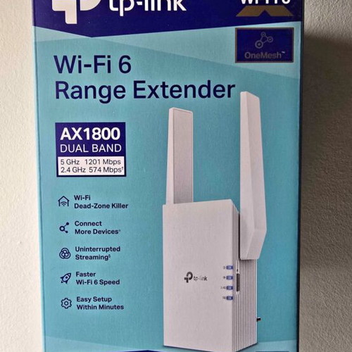 Tp Link RE605X Wi-Fi 6 Extender like new