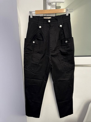 Zini black fisherman pants like new, size M