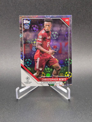Christopher Scott Rookie Starball Foil κάρτα μεταχειρισμένη, FC Bayern Munchen 2021-22 Topps UCL #173