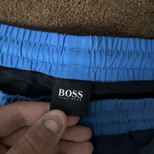Hugo Boss men's swim shorts XL blue like new