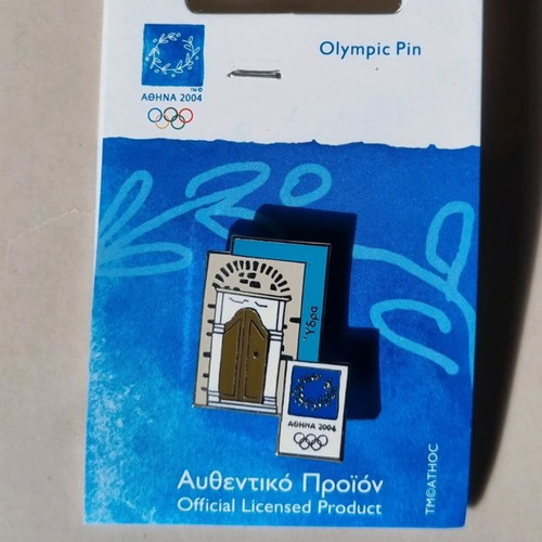 Olympic pins Athens 2004 new, set of 8, Traditional Doors series