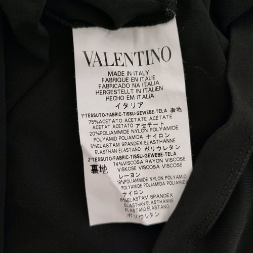 Red Valentino black off shoulder dress with bow used, size L