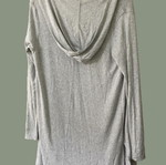Hooded cardigan like new, size L, grey
