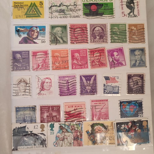 Stamp collection like new, 500+ worldwide in album