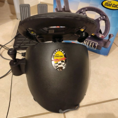 Mad Catz Dual Force Racing Wheel for PS2 like new with pedals