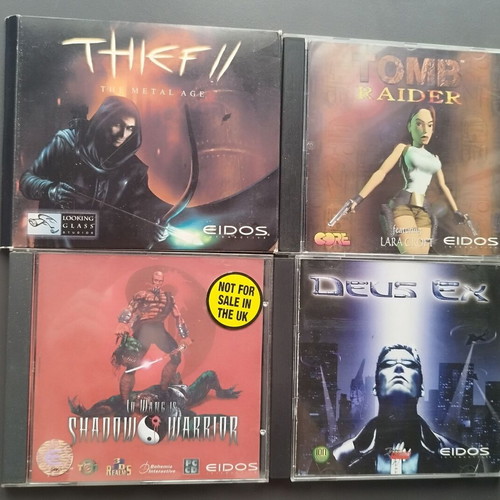 PC EIDOS Games used, pack of 4 titles without manual