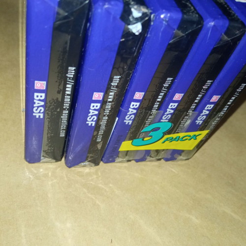 BASF Chrome Super Quality II 90 audio cassette pack of 5