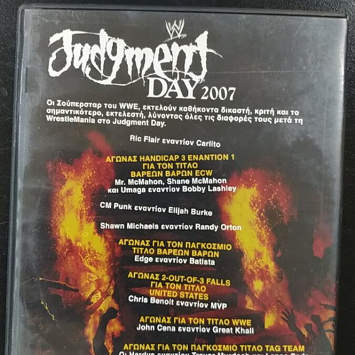 WWE Judgment Day 2007 DVD used with subtitles