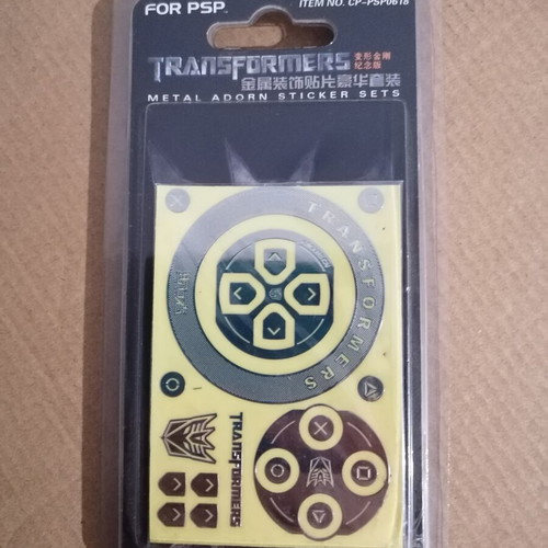 Transformers metal adorn sticker set for Sony PSP