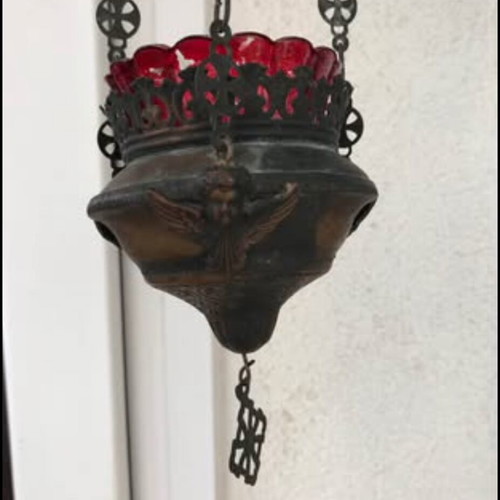 Vintage hanging lamp used