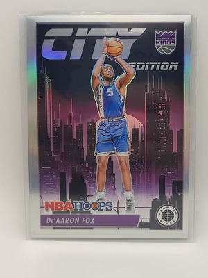 Κάρτα De’Aaron Fox NBA Hoops Premium Stock City Edition 2023-24 καινούργια