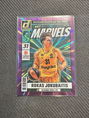 Rokas Jokubaitis Net Marvels Card 2024-25 Panini Donruss like new