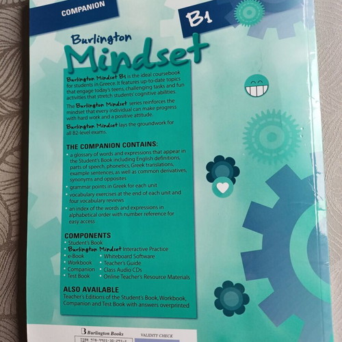 Mindset B1 Companion by Burlington like new