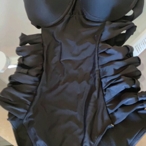 ASOS one-piece swimsuit new, black, size L (40/12)