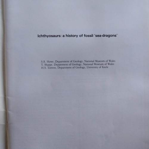 Ichthyosaurs book used, history of fossil sea-dragons