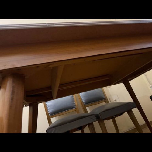 Dining table with extension used