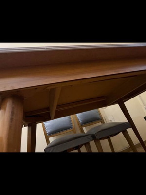 Dining table with extension used