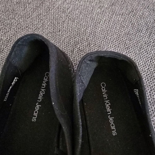 Calvin Klein men's black espadrilles like new, size 44