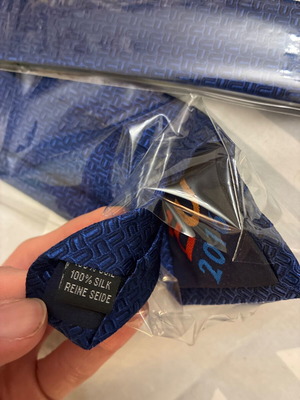 Silk tie presidency of Spain new, blue