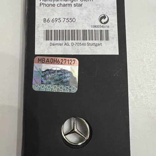 Mercedes phone charm star new, genuine collectible