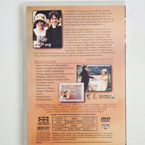 Sense and Sensibility DVD like new with subtitles