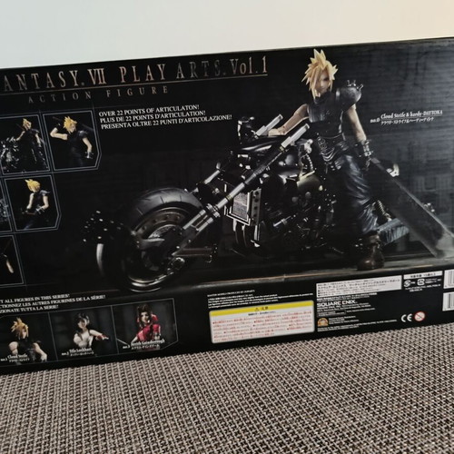Final Fantasy VII Play Arts Vol.1 Cloud Strife & Hardy Daytona Action Figure like new
