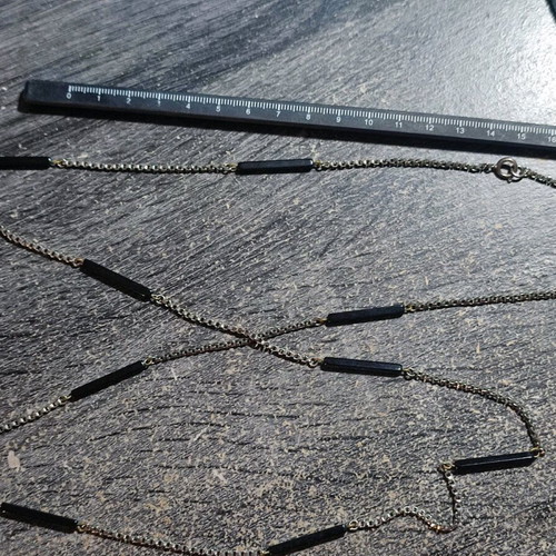 Vintage chain used, black and gray