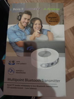 Avantree Priva II Bluetooth Transmitter like new