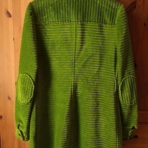 Women's coat jacket Philosophy di Lorenzo Serafini without belt bright green