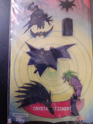 Batman stickers new, crystal