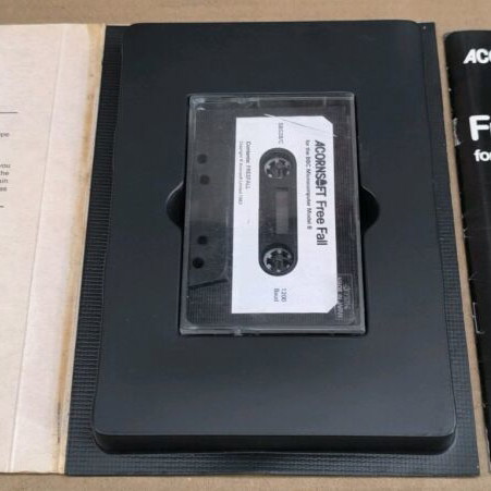 Free Fall Acornsoft for BBC Micro Model B cassette used