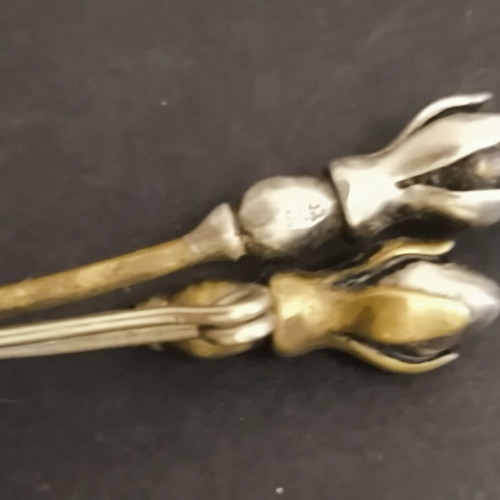 Brooch with silver and bronze details