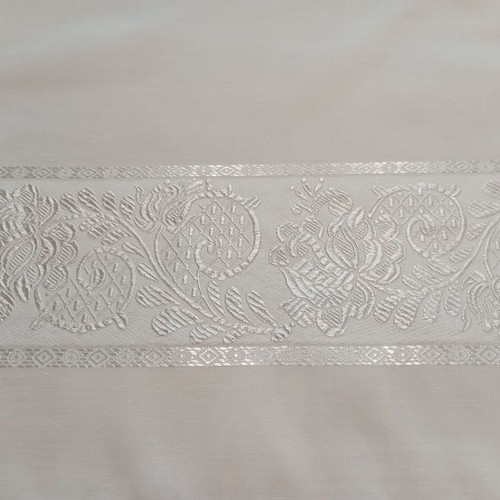 Table runners with macramé and handmade fringes, new, set of 2