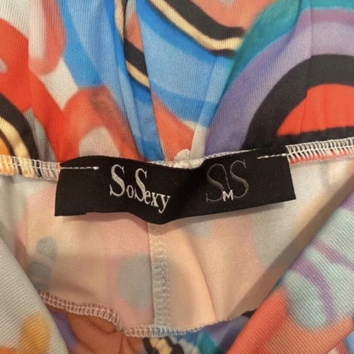 Summer set crop top and colorful leggings new, small-medium