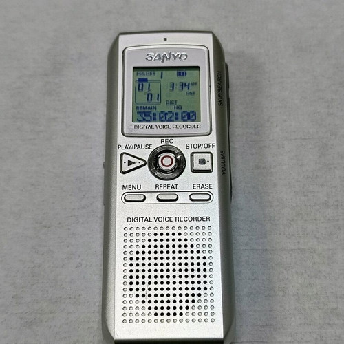 SANYO ICR FP500 used digital voice recorder
