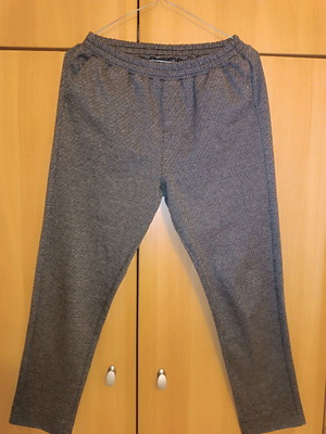 Elastic pants used, gray, size M with elastic waistband
