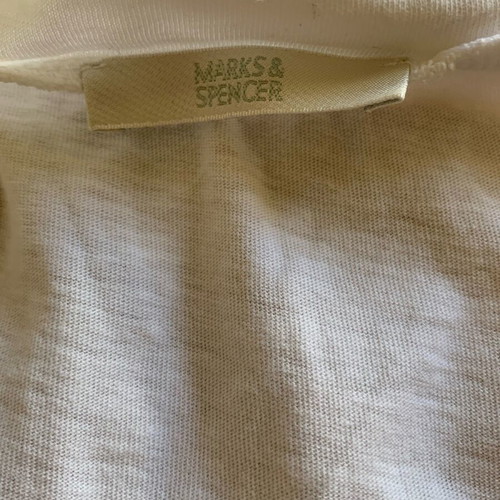 Lace top Marks & Spencer white size S like new