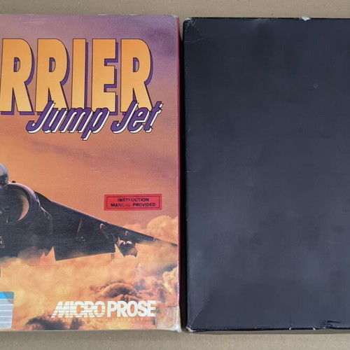 Harrier Jump Jet PC game used, MicroProse, 3.5" disks, big box