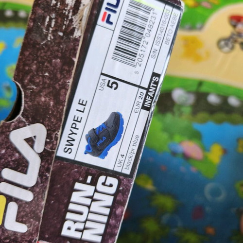 Baby shoes size 20 used, black and blue