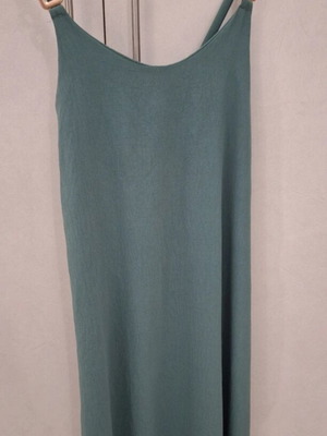 Dress petrol with golden rings size L, like new