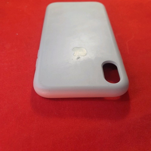 Genuine silicone case for iPhone XR used, ice white