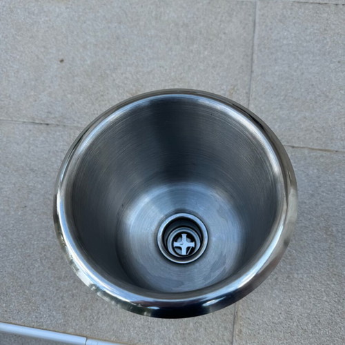 Inox professional sink bowl diameter 18cm height 16.5cm new