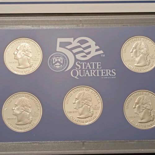 Proof Set USA 50 State Quarters excellent, United States Mint